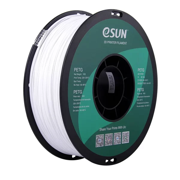 eSun PETG 3D printing filament White